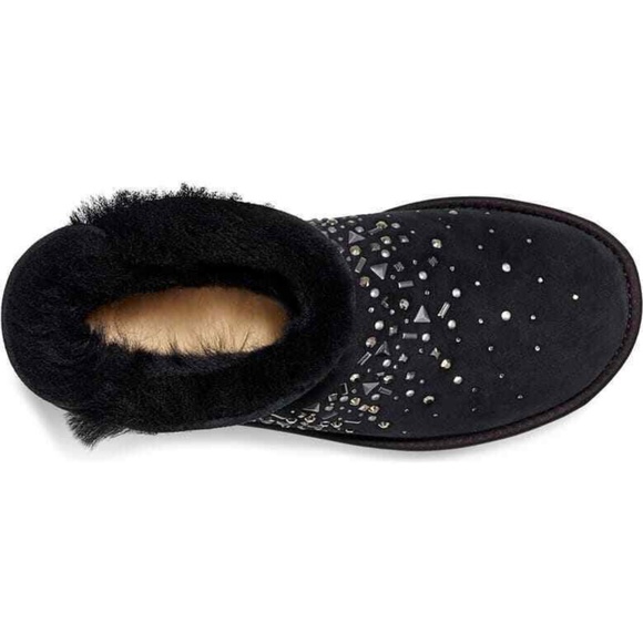 NEW UGG CLASSIC GALAXY BLING MINI BOOT SUEDE SZ 7 - Picture 2 of 7
